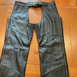 Mens Harley Davidson Leather Riding Chaps